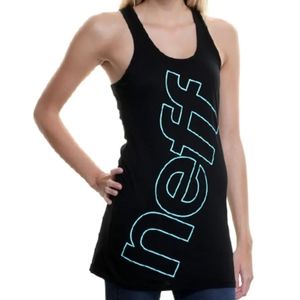 NWT Neff Basic Logo Tank Top - Black - Sz L